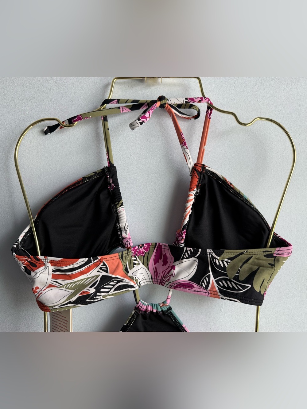 Roxy Women’s Colorful Floral Convertible Cutout One-Piece Swimsuit Size Small - Picture 6 of 11
